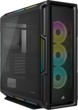 CORSAIR iCUE 5000T RGB Mid-Tower ATX PC Case-208 with 3 CORSAIR LL120 RGB Fans