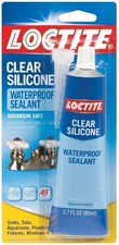 Loctite Clear Silicone Waterproof Sealant 2.7-Ounce Tube 908570 