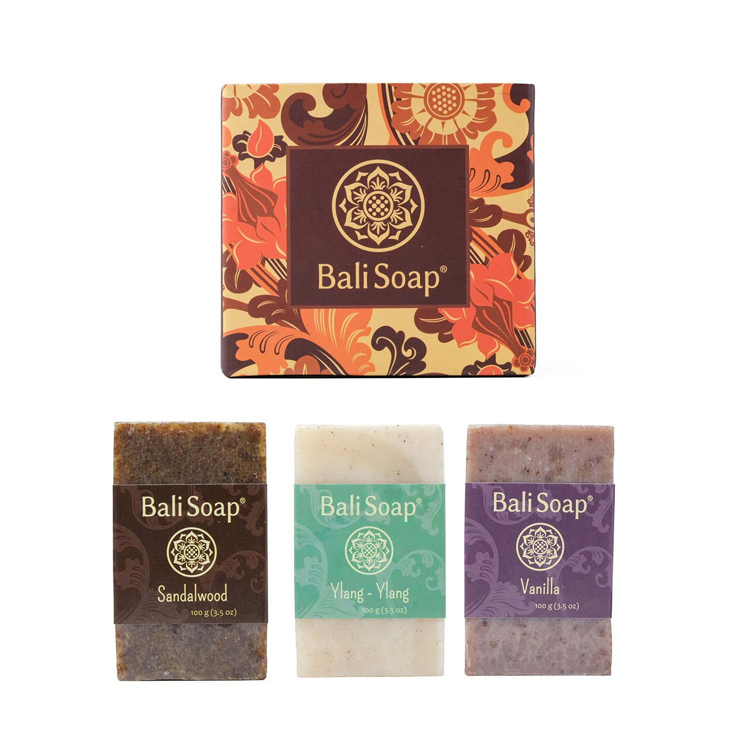 Bali Soap - Sapone naturale, saponetta esfoliante con oli idratanti alla (J3G)