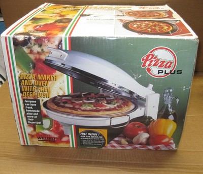 Welbilt 12'' Pizza Plus Oven Deep Dish Baking Stone White  PZ120 New in Open Box