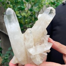 1,1 libbre A++ grande cristallo bianco chiaro naturale quarzo himalayano grappolo/minerali