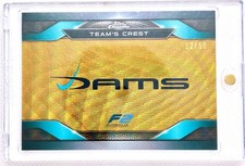 2023 Topps Chrome F1 F2 DAMS Crest Gold Wave Refractor  12/50 #CC-DAM with Case