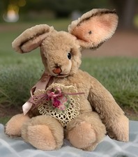 Steiff Vintage Mohair Bunny 12 Inch With Ear Tag