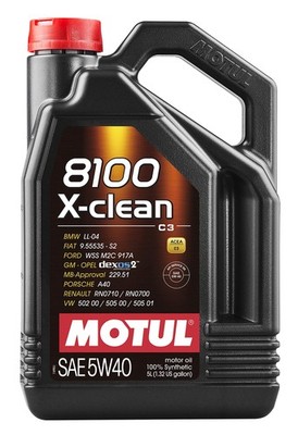 Motel 8100 X Clean Synthetic Engine Oil Acea C3 Low Saps For Gas Diesel Vehicles