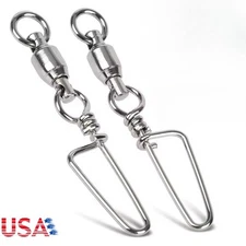 Fishing Ball Bearing Swivel Snap Coastlock Snap High Speed Trolling Connector