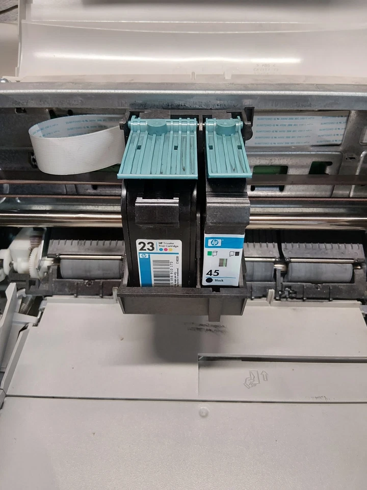 Vintage HP DeskJet 722C Color Inkjet Printer w/Power Adapter & Cable (WORKS) - Image 3 of 3