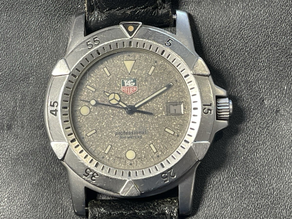 Tag Heuer Professional 1500 Granite Dial Vintage Watch