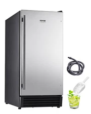 VEVOR Undercounter Built-in Ice Maker Machine 50 Lbs/Day w/ Drain Pump