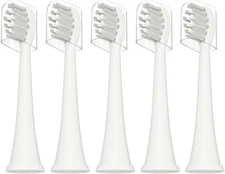 Replacement Toothbrush Heads Compatible with TAO 1 Count (Pack of 5), Whit 