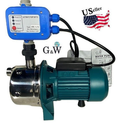 #ad #ad Shallow Well Jet and Booster Pump with Smart Controller Home Pressure 1 HP 110 V $199.99