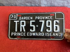 Vintage License Plate Garden Province Prince Edward Island