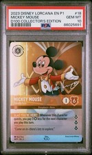 2023 Disney Lorcana Mickey Mouse Friendly Face D100 Collector  s Edit PSA 10