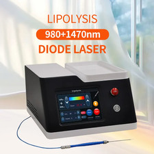 980nm 1470nm Fat Dissolving 30W Lipolysis Fiber Optic Face Lifting Slimming Mach