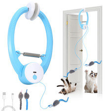 Electric Automatic Interactive Cat Toy USB Rechargeable Fluttering Butterfly Fea