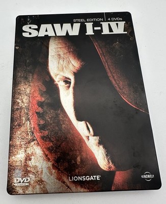 SAW I - IV Limited Steelbook Edition (2009) 4 DVDs Horror Film
