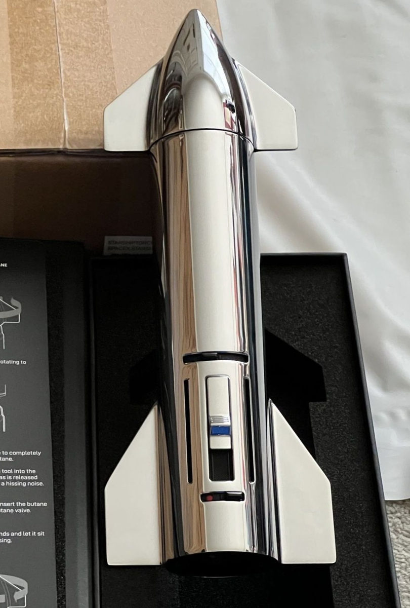 1st GEN SPACEX SPACE-X STARSHIP ROCKET MODEL BUTANE TORCH CIGAR