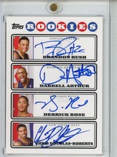 2008 Topps Rookie Photo Shoot DERRICK ROSE AUTO
