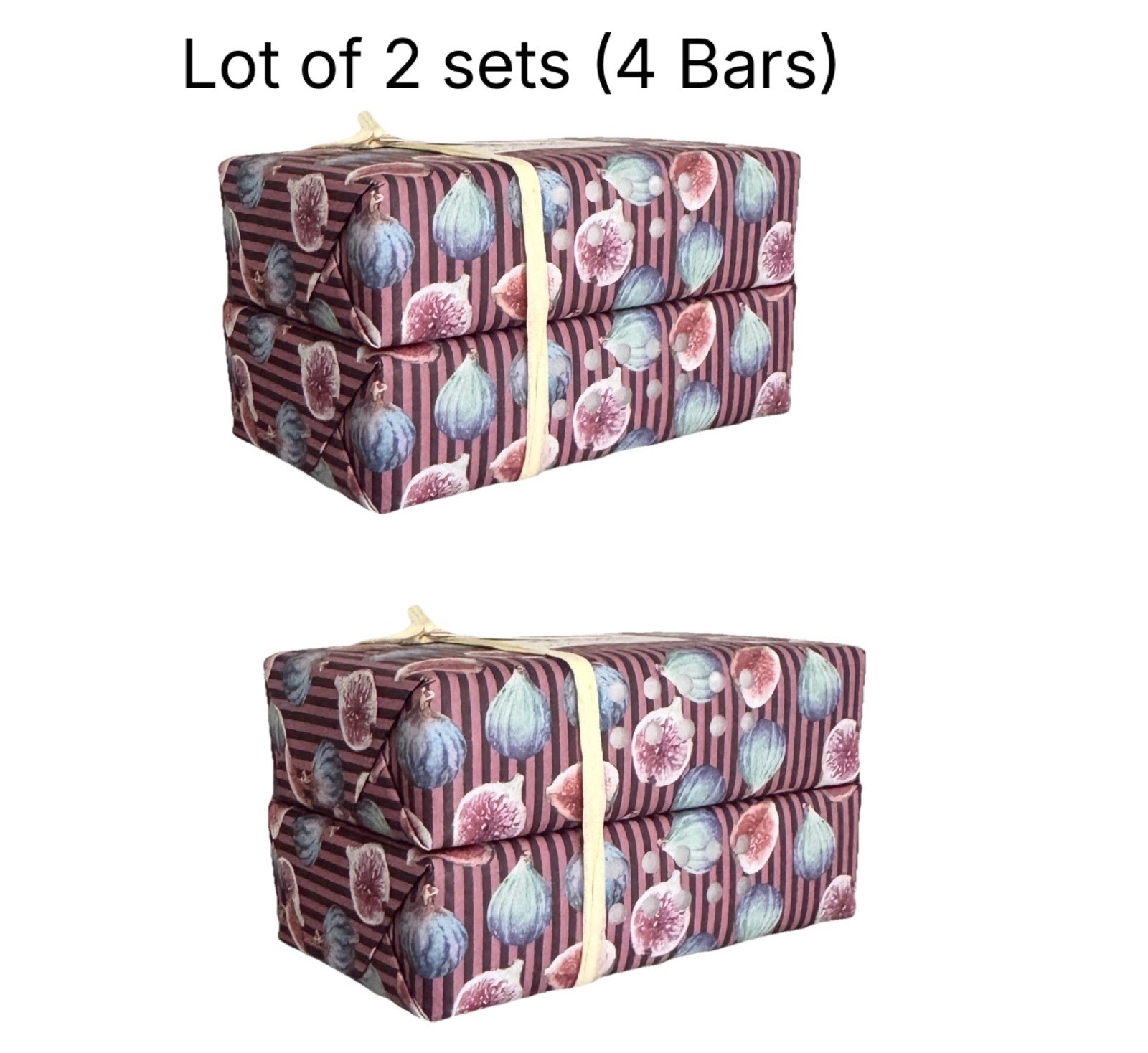 2 Sets 4 Bars Total Castelbel Fig - Rose Scented Soaps Bar 2 x 7 Oz 7690₽