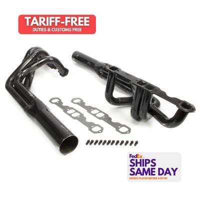 Schoenfeld 1054LV, 2 Pack Black Steel Sprint Car Headers 1-3/4 Performance Parts