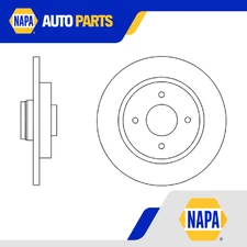 2x Brake Discs Pair Solid fits CITROEN C4 PICASSO Mk1 1.6D Rear 07 to 13 268mm
