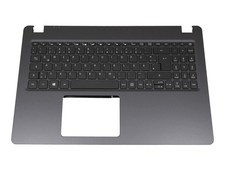 Acer 71NI41BO350 keyboard incl. top case German black/black with D