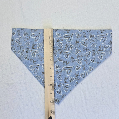Lot of 4 Large Dog Collar Covers Bandanna Scarf No Choke Paws Skulls Hearts Star - Picture 7 of 9