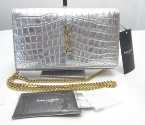 ysl silver chain bag