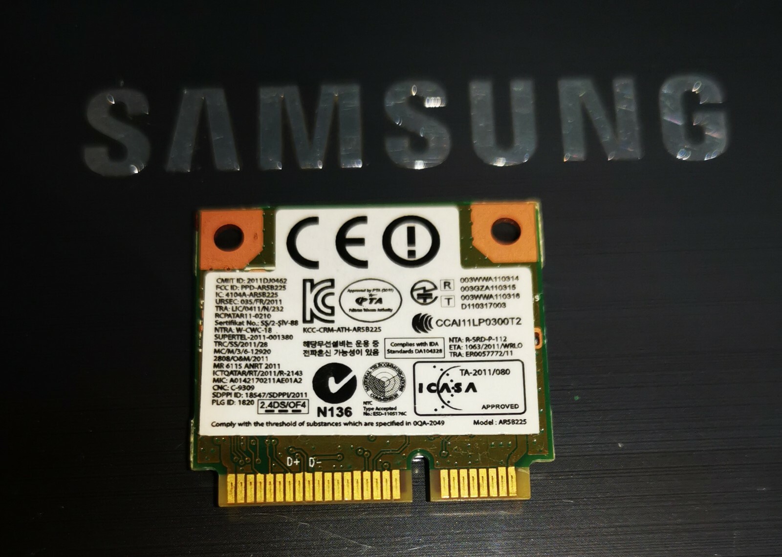 Samsung Np370r5e Wifi Wireless Card Ar5b225 Wlan For Sale Online Ebay