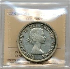 1954 Canada Silver Dollar - ICCS Uncirculated MS 64, nice toning