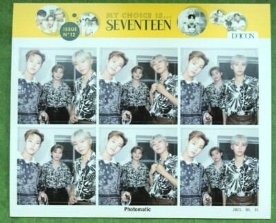 D'ICON SEVENTEEN フォトマティックステッカーセット SEVENTEEN Dicon Magazine Vol. 12 My Choice Is Photomatic Sticker