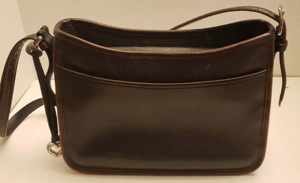 VTG Brighton Classic Collection Leather Shoulder Bag Bow