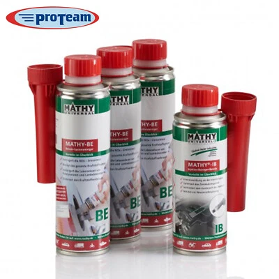 MATHY® Benzin-Kur 3x 250 ml MATHY-BE +1x 200 ml MATHY-IB System u. Düsenreiniger