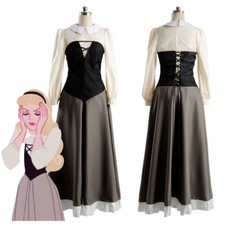 Disney Film Sleeping Beauty Princess Aurora Dress Costume Prom Ball Gown