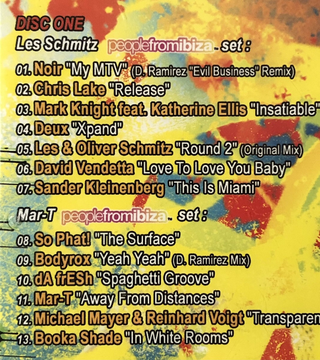 Amnesia: Ibiza World Tour '06 (Sealed, 2-CD Set) Robbie Rivera Les