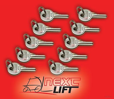 NEW GENIE BOOM LIFT KEY SET LOT OF 10 - FITS S-40 S40 S-45 S45 S-60 S65 BOOMLIFT