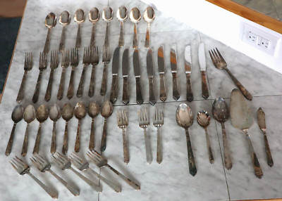 Vintage INTERNATIONAL E.P. flatware set of 46 pcs. (Korea)