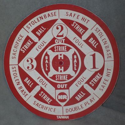 Vintage Rare Crown Croydon 20 Red Dart Board Dartboard Baseball