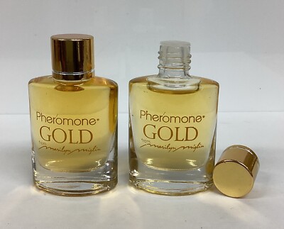 Pheromone Gold By Marilyn Miglin LOT OF 2 EDP .41oz SPLASH As Pict, No Box!