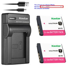 Kastar Battery Slim Charger for Sony NP-FT1 Sony Cyber-shot DSC-L1/W Camera