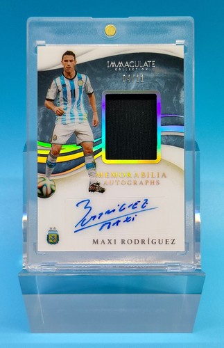 2020 Immaculate Argentina Maxi Rodriguez Match-worn Patch Auto 4/11