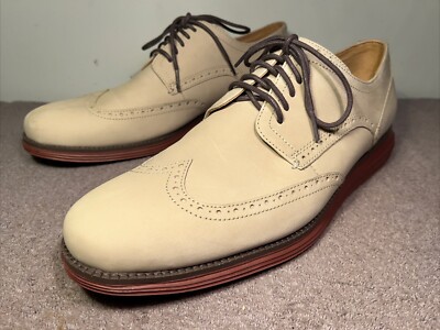 Cole Haan tan nubuck C29775 Original Grand Wingtip Oxfords  display picture 2