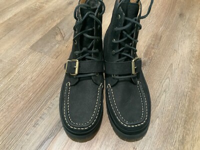 New Polo Ralph Lauren Ranger Black Pull up Grain Leather Polo Ralph Lauren Ranger Black Pull Up Grain Leather Pebbled  main image 3
