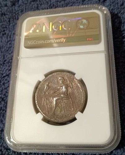 Tetradracma período helenístico griego, años 300 a.C. Seleucus I, NGC en muy buen estado - Imagen 3 de 3