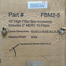 ~Discount HVAC~ MT-FBM25 - Mitsubishi - 10" High Filter Box - 2" Merv 13 Filter
