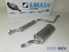 Imasaf Auspuffset Mitteltopf+Endtopf für VW Golf I Cabrio 1.8 66/82KW 1982-1983
