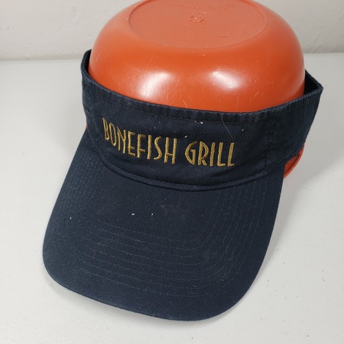 Bonefish Grill Employee Black Visor Cap 