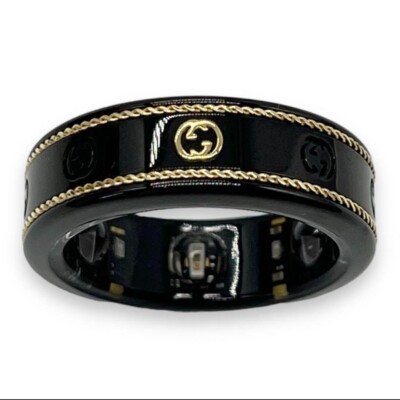 GUCCI オーラリング　サイズ7 GUCCI Oura Ring Silver Snake Design US Size 07 Authentic Fashion