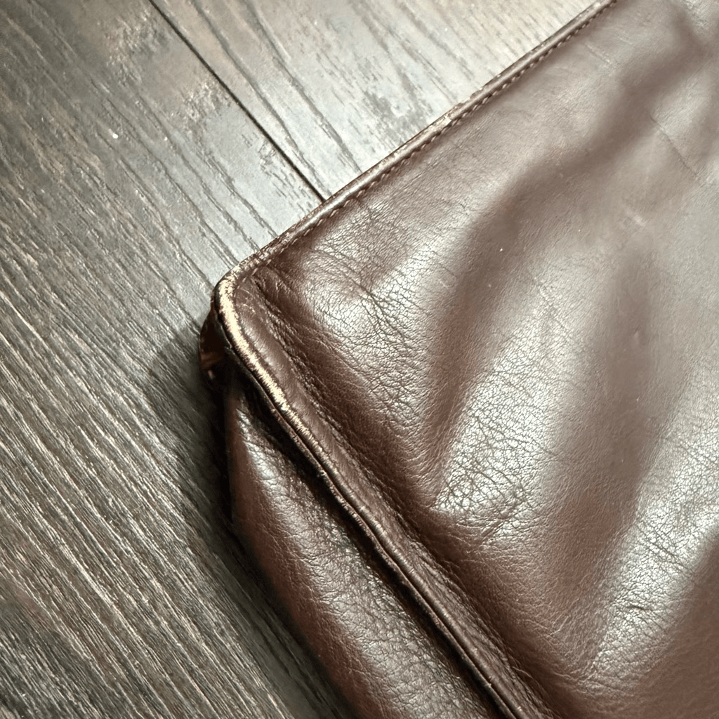 Borsa portadocumenti vintage rara YSL Yves Saint Laurent marrone