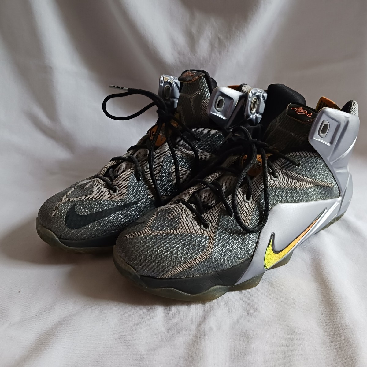 lebron Ⅻ EP 30cm U12 Nike Lebron XII 12 Flight Pack Youth Shoes Wolf Grey 685181
