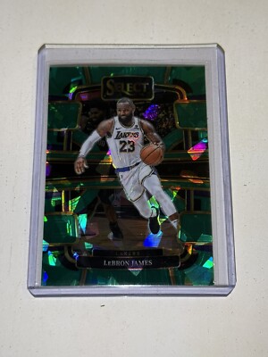 23/24 Panini Select NBA Concourse Green Ice Prizm #66 LeBron James